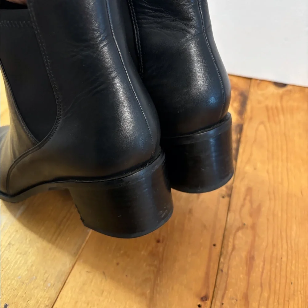 Clarks Ankle Charming Lola Women’s Booties Boots SZ 8 M, Black Leather Pointed - Picture 15 of 15
